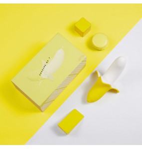 YY Horse - Little Banana Vibrator Wand (Chargeable - Yellow)